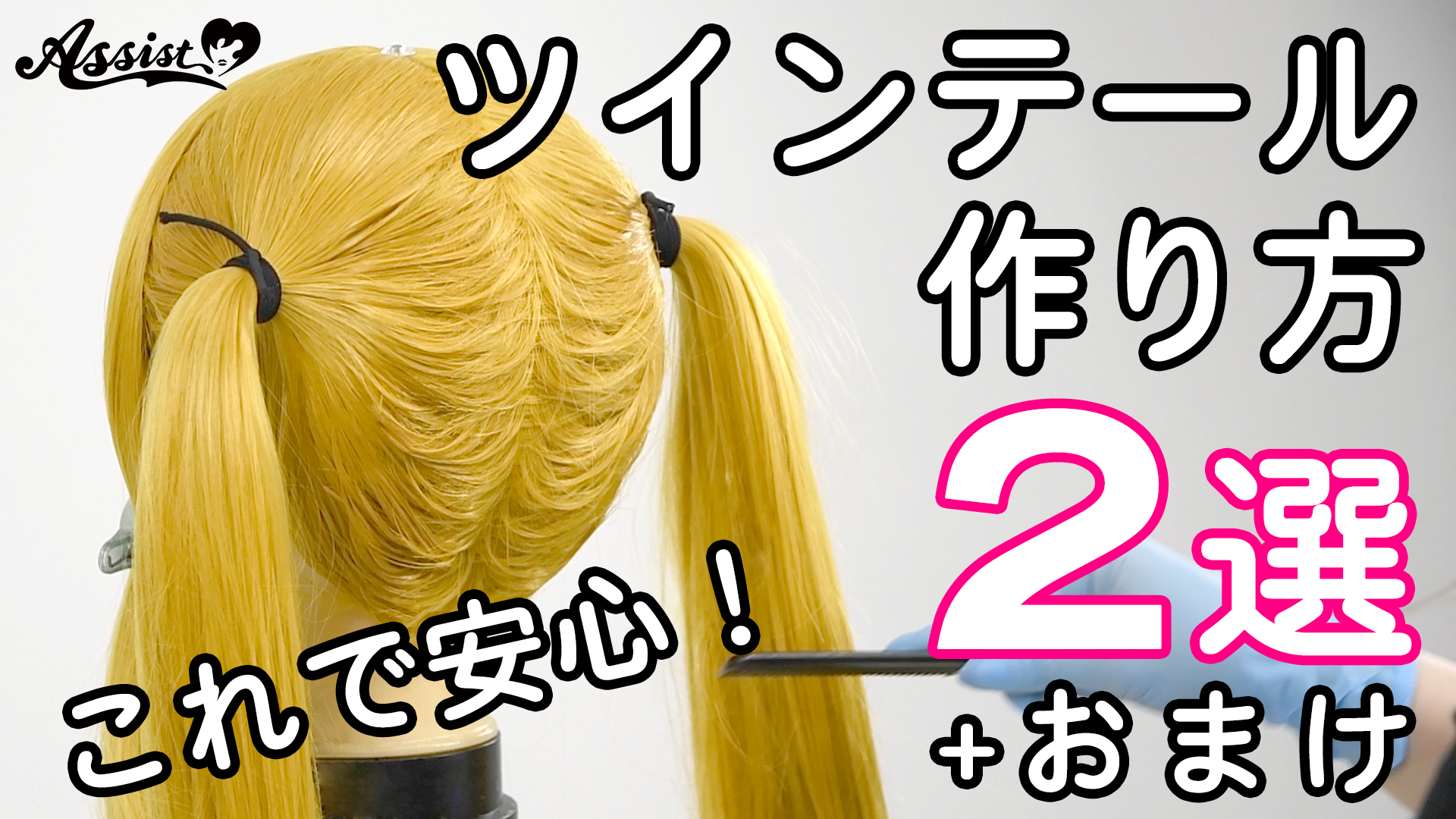 【ネットが透けない】ウィッグでツインテールを作ろう!【おすすめの方法】