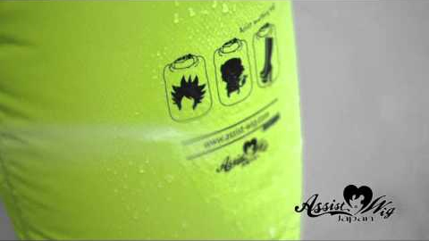 コスプレ用ウィッグバッグの耐水実験