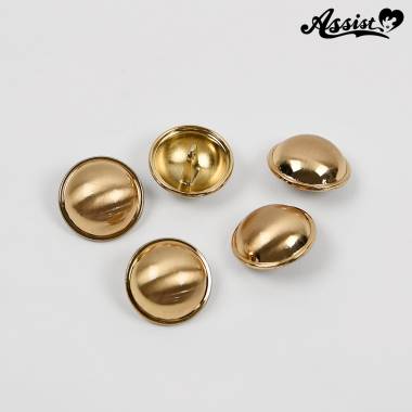 ドーム型ボタン　タイプC　2.1cm　5個　ゴールド