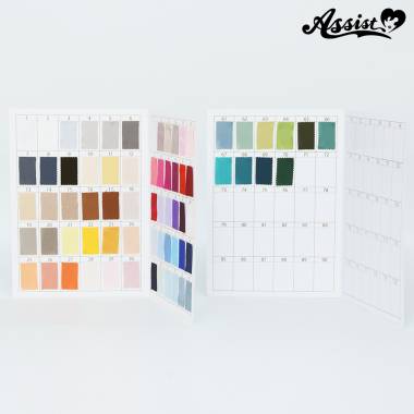 アシストサテン生地　カラーサンプルブック(70色)　2冊セット