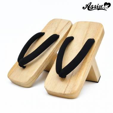 一本歯下駄　10.5cm　鼻緒黒