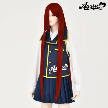 フロントボリュームロング　レッドオレンジ　NOR-33