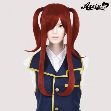 ツインテールウィッグ　レッドオレンジ　NOR-33