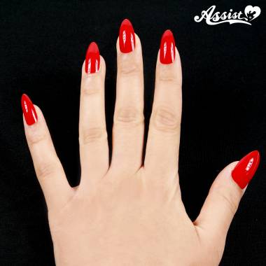 ネイルチップ　24枚入り　レッド