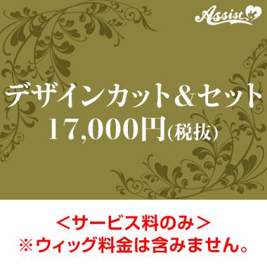【代金引換不可】　デザインカット&セット　17,000円(税抜)