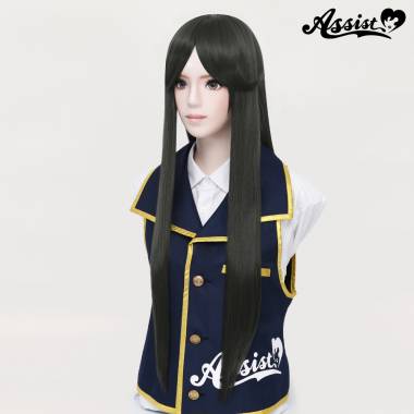 ロング　つむじ*型　チャコールグレー　NCGRY-161