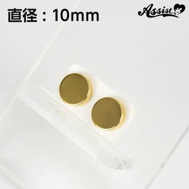 マグネットピアス　ゴールド