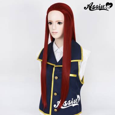 【在庫限り】オールバックロング　レッドオレンジ　NOR-33