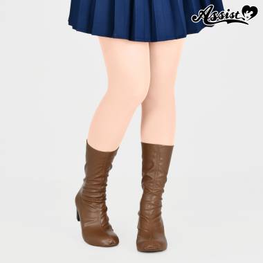 ブーツカバー　ショート　ダークブラウン