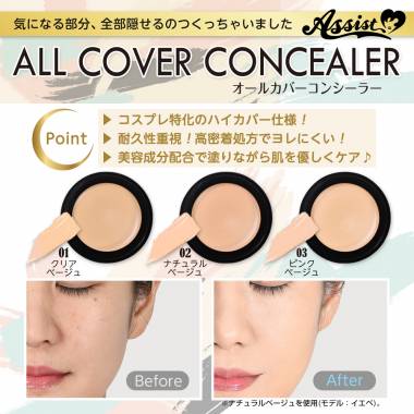 オールカバーコンシーラーAS　02ナチュラルベージュ