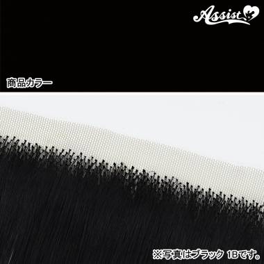 生え際パーツ　ブラック　1B