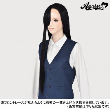 フロントレースロング　ブラックブラウン　3