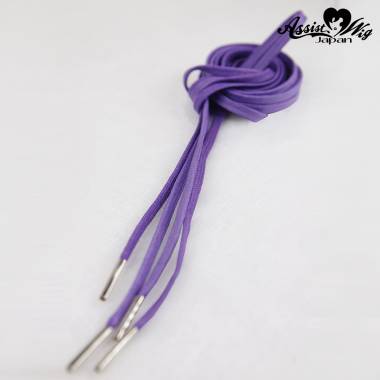 靴紐　120cm　5mm幅　(平紐)　バイオレット