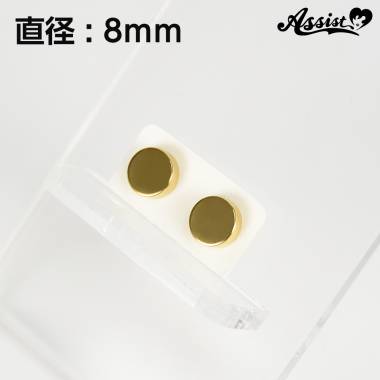 マグネットピアス　ゴールド