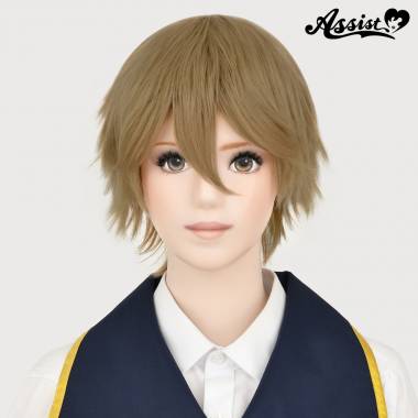 ショートレイヤー　ミルクティーゴールド　22