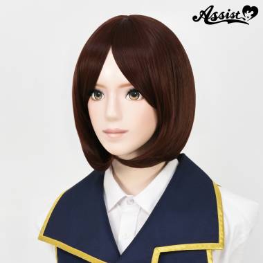 ふんわりボブ　モカブラウン　33